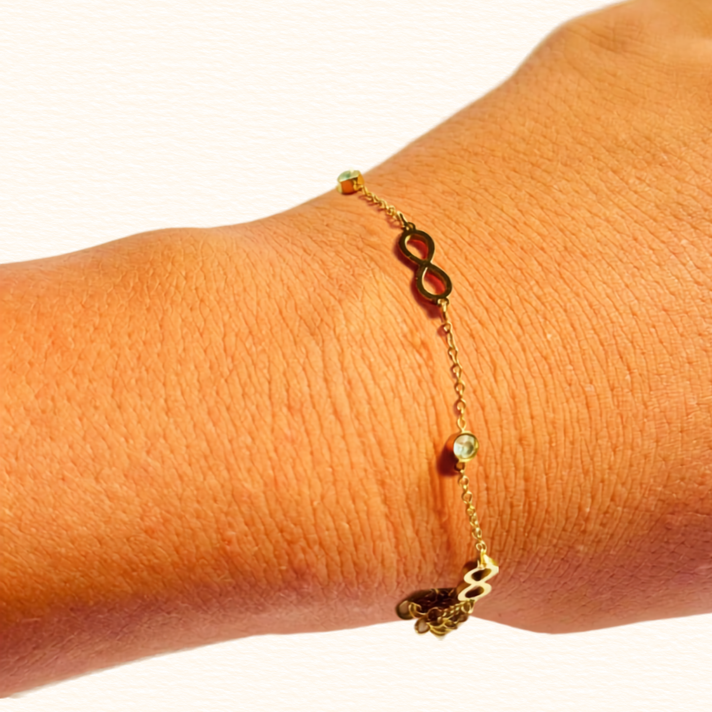 Aas Collection Gold Infinity Bracelet for Women | Elegant Delicate Chain Fashion Jewelry