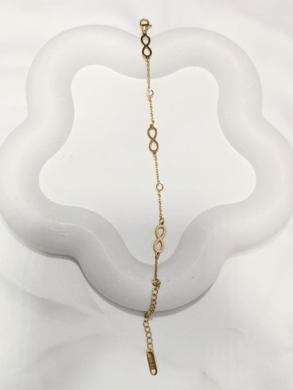 Aas Collection Gold Infinity Bracelet for Women | Elegant Delicate Chain Fashion Jewelry